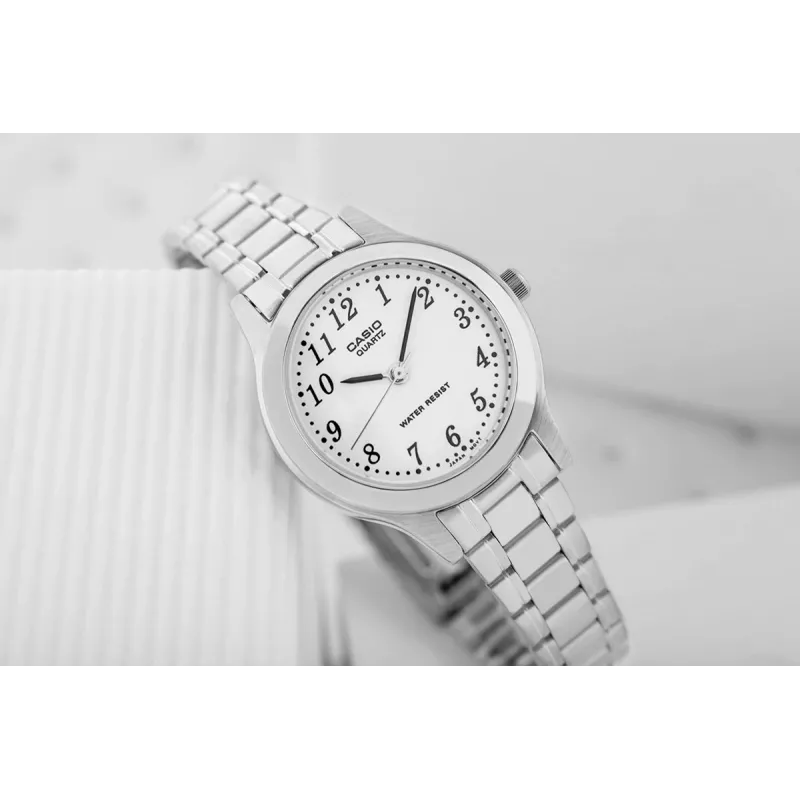 CASIO Women's Analog Quartz Watch LTP-1128A-7B 33mm Silver Dial Stainless Steel