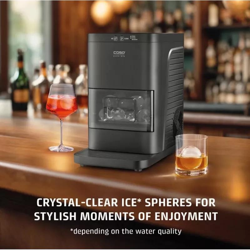 CASO IceBall Pro Automatic Ice Ball Maker – 130W, 1.3L, Matt Black