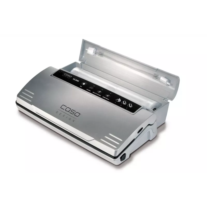 CASO VC200 Bar Vacuum Sealer 120W with Temperature Control, Silver