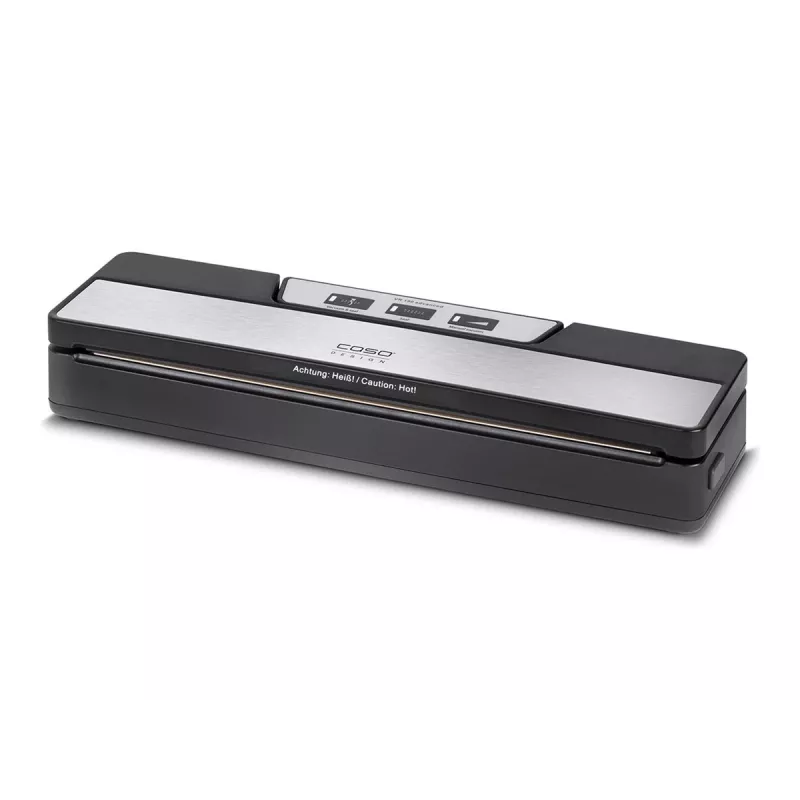 CASO VR 190 Advanced Bar Vacuum Sealer – 100 W, Temperature Control, Double Seam, Black