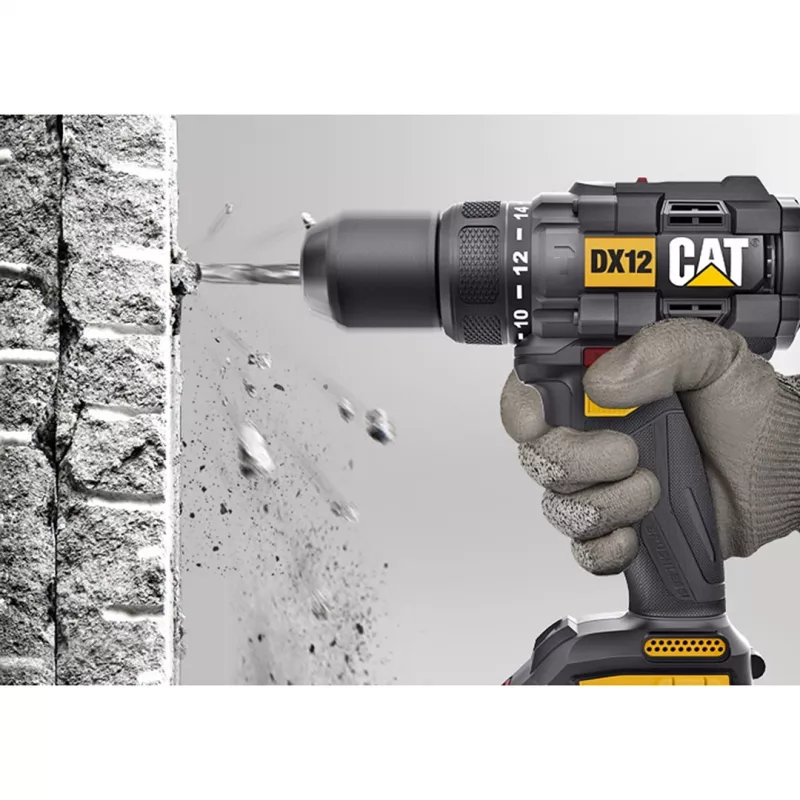 CATERPILLAR DX12 18V Brushless Cordless Drill Driver Kit 2x2.0Ah Li-ion