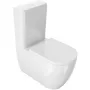CCTP00503BBSE Close-Coupled Floor Standing Toilet with Cistern, Soft-Close Seat, Dual Flush 4.5/3L, White