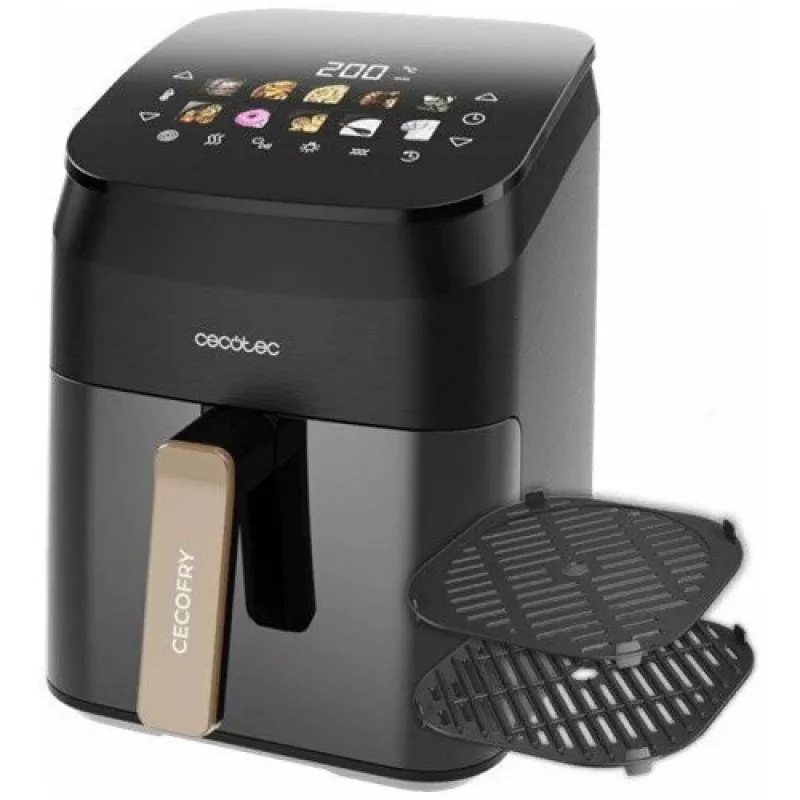 Cecotec Cecofry&Grill Smokin' 4500 Air Fryer with Grill & Smoker, 4.5 L, 1700 W, Black