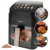 Cecotec Cecofry&Grill Smokin' 4500 Air Fryer with Grill & Smoker, 4.5 L, 1700 W, Black