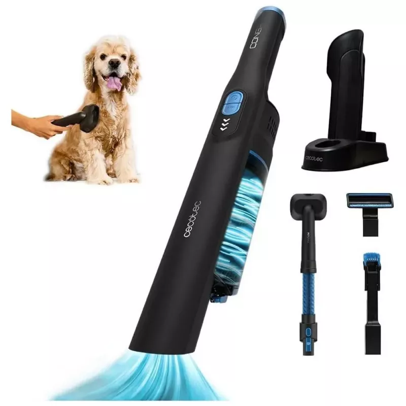 Cecotec Conga Rockstar Micro+ Animal Cordless Handheld Vacuum Cleaner, 200 W, 16.8 V, 40 min Runtime, Black