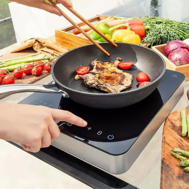 Cecotec Full Magma Single Portable Induction Hob 2000W Touch Control Timer Black