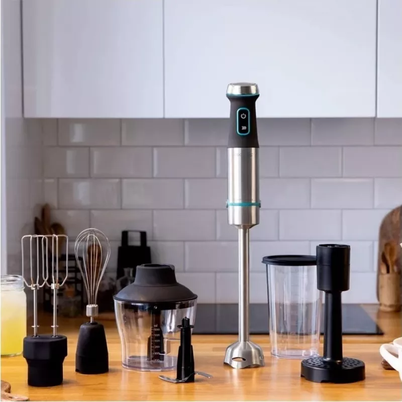 Cecotec Power TitanBlack 1200 XL PerfectCream&Crush Hand Blender, 1200 W, Stainless Steel/Black