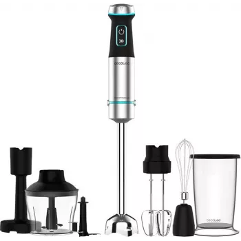 Cecotec Power TitanBlack 1200 XL PerfectCream&Crush Hand Blender, 1200 W, Stainless Steel/Black