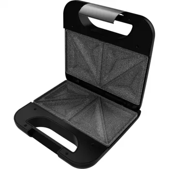 CECOTEC Rock'nToast Classic+ Sandwich Maker (Stainless Steel/Black, 800 W, for 2 Persons)