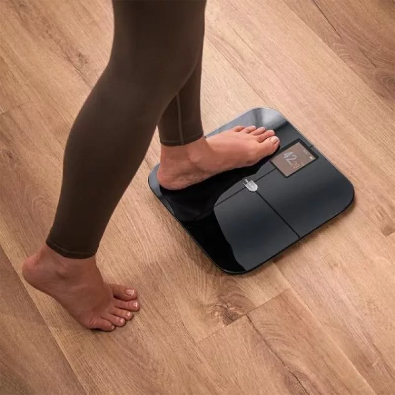 Cecotec Surface Precision HealthySmart Smart Bathroom Scale with Body Composition Analysis, BMI, Bluetooth, 180 kg, Black