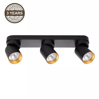 Ceiling Light Tunis 3xGU10 ML9937 Black/Gold