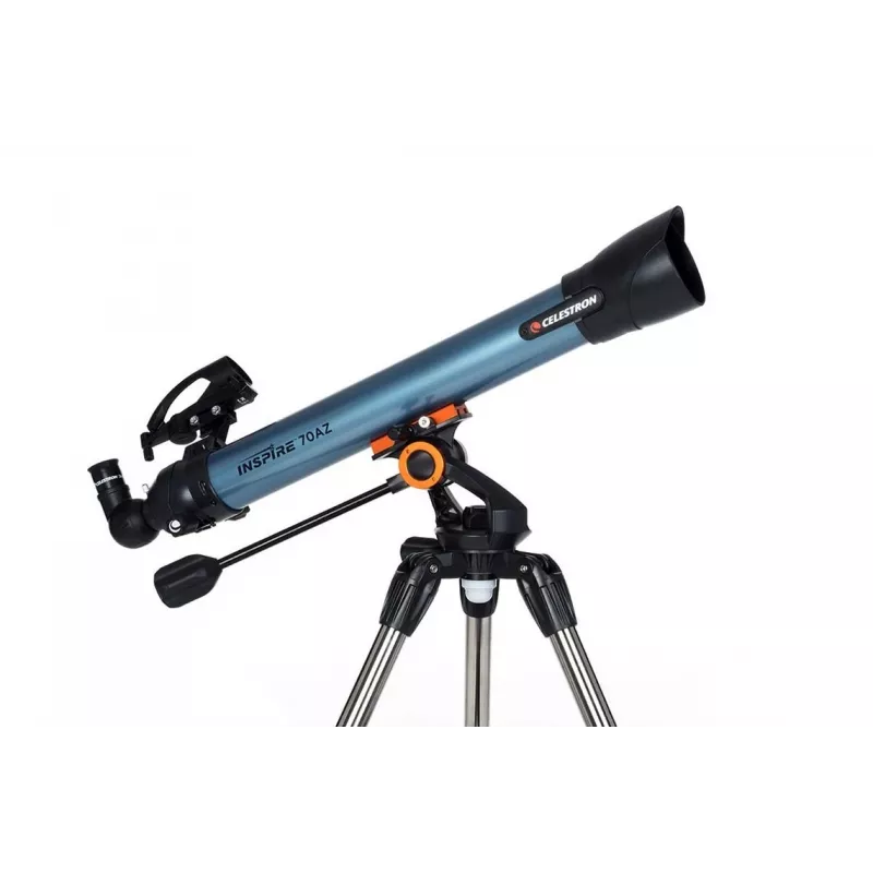 Celestron Inspire 70AZ Refractor Telescope 35x Magnification Black, Blue
