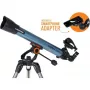 Celestron Inspire 70AZ Refractor Telescope 35x Magnification Black, Blue