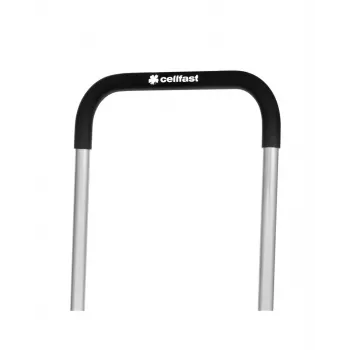 Cellfast 55-250 ALUPLUS Garden Trolley – Aluminum Hose Cart for Up to 60 m, Ergonomic Crank, Adjustable Handle, Anti-Kink, UV & Corrosion Resistant