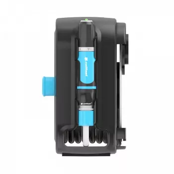 CELLFAST C55-400 Black Drum Box Hose Reel, 60m Capacity, Manual Crank, UV & Frost Resistant