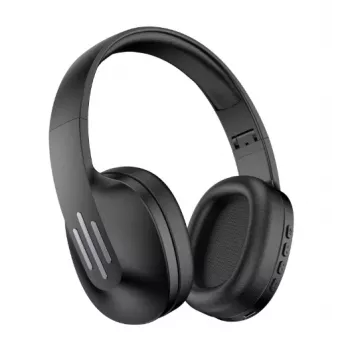 Celly FLOWBEAT Over-Ear Headphones with Microphone - Black