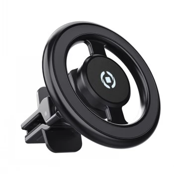 CELLY GHOSTMAGPRO MagSafe Car Holder – Magnetic Air Vent Mount, 360° Rotation, Black