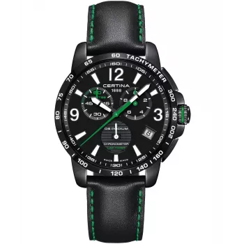 CERTINA DS Action Diver Automatic 42mm Black Dial Rose Gold PVD Steel & Leather Watch C034453360570