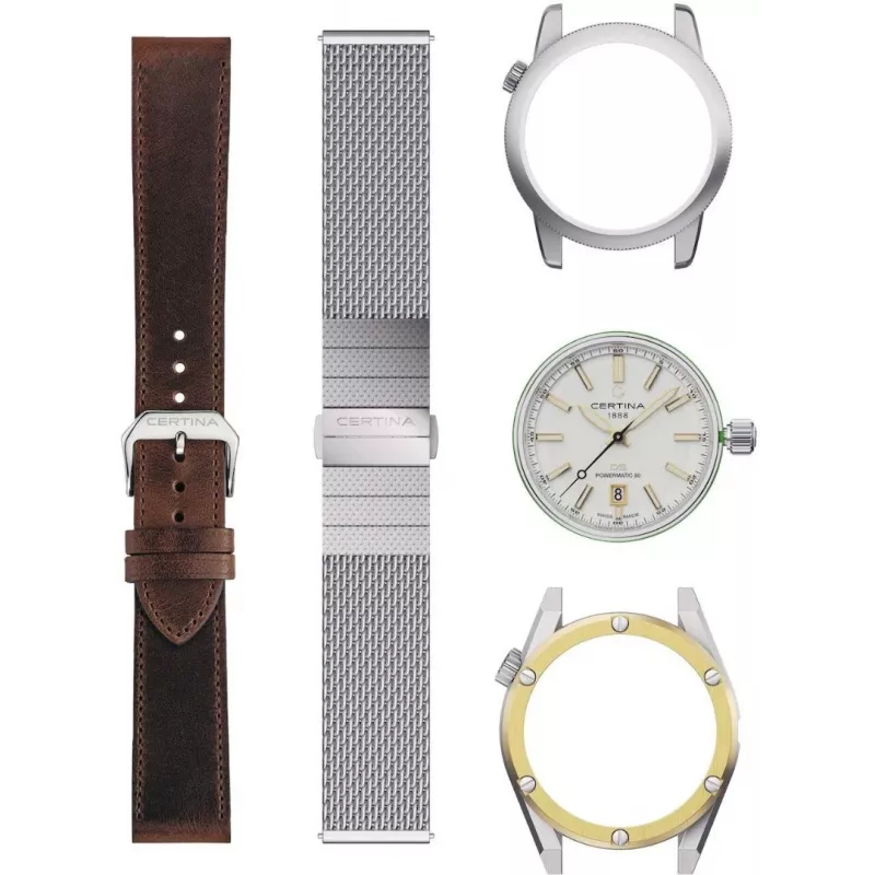 CERTINA DS Action Diver Men's Automatic Watch 43mm Silver Dial Grey NATO Strap C041407190310
