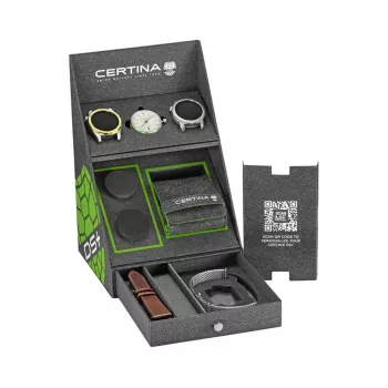 CERTINA DS Action Diver Men's Automatic Watch 43mm Silver Dial Grey NATO Strap C041407190310