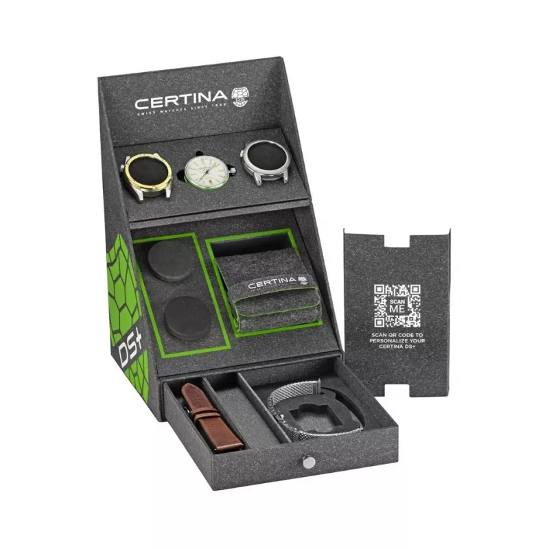 CERTINA DS Action Diver Men's Automatic Watch 43mm Silver Dial Grey NATO Strap C041407190310