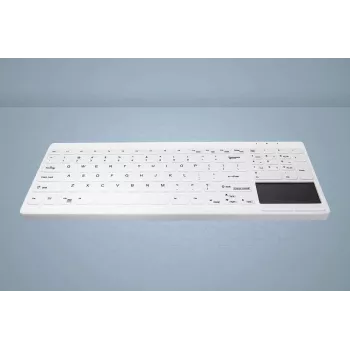 CHERRY Active Key MedicalKey AK-C7412 Wired USB Keyboard German QWERTZ Layout White Disinfectable IP68