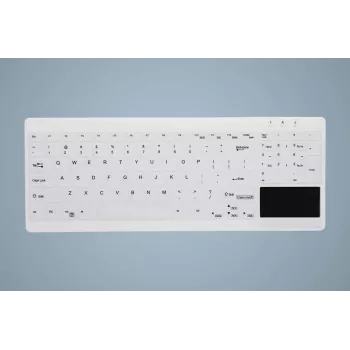 CHERRY Active Key MedicalKey AK-C7412 Wired USB Keyboard German QWERTZ Layout White Disinfectable IP68