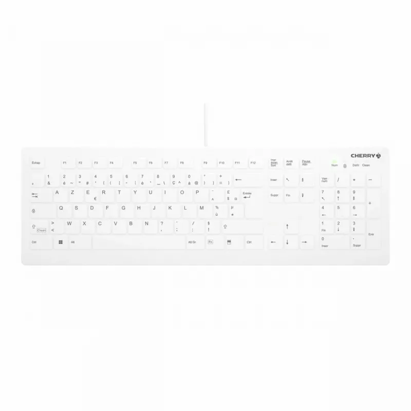 Cherry Contour Active Key QuickClean AK-C8112 Medical USB Keyboard - White