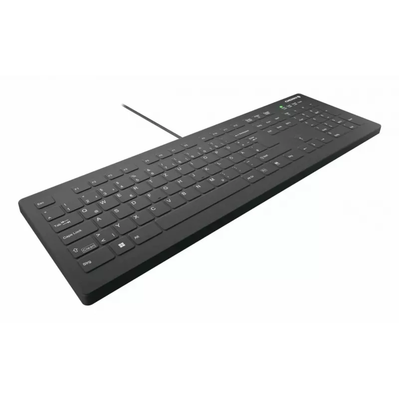 CHERRY Contour Design Active Key AK-C8112 Full-Size Wired USB Keyboard, Scissor Switch, QWERTZ Layout, Black