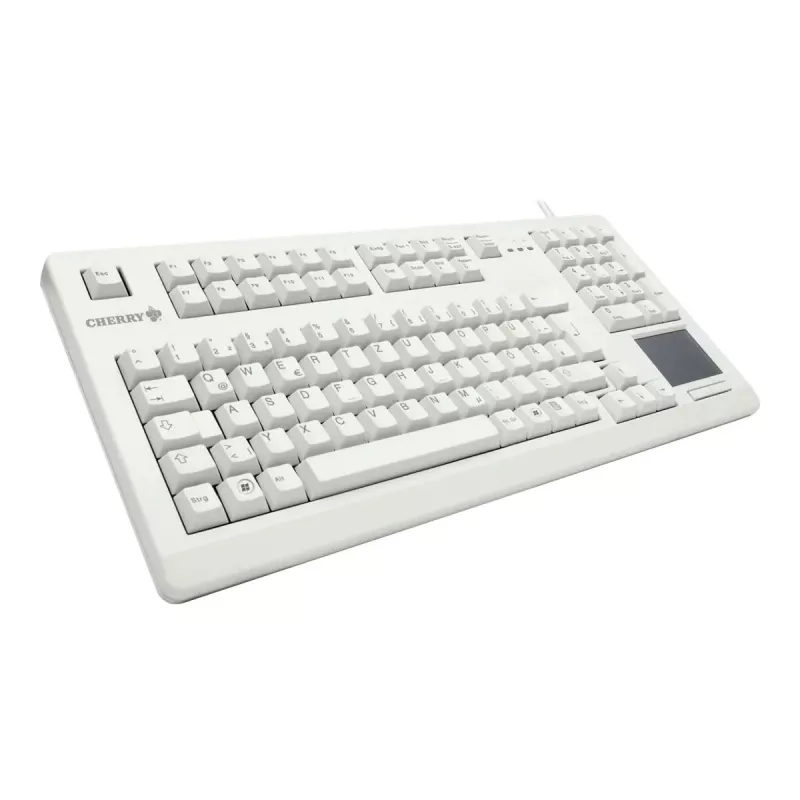 CHERRY G80-11900LUMES-0 TouchBoard Compact Keyboard with Integrated Touchpad, USB, Black