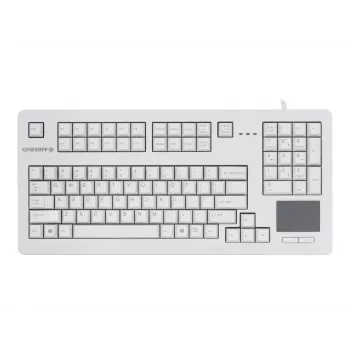 CHERRY G80-11900LUMES-0 TouchBoard Compact Keyboard with Integrated Touchpad, USB, Black