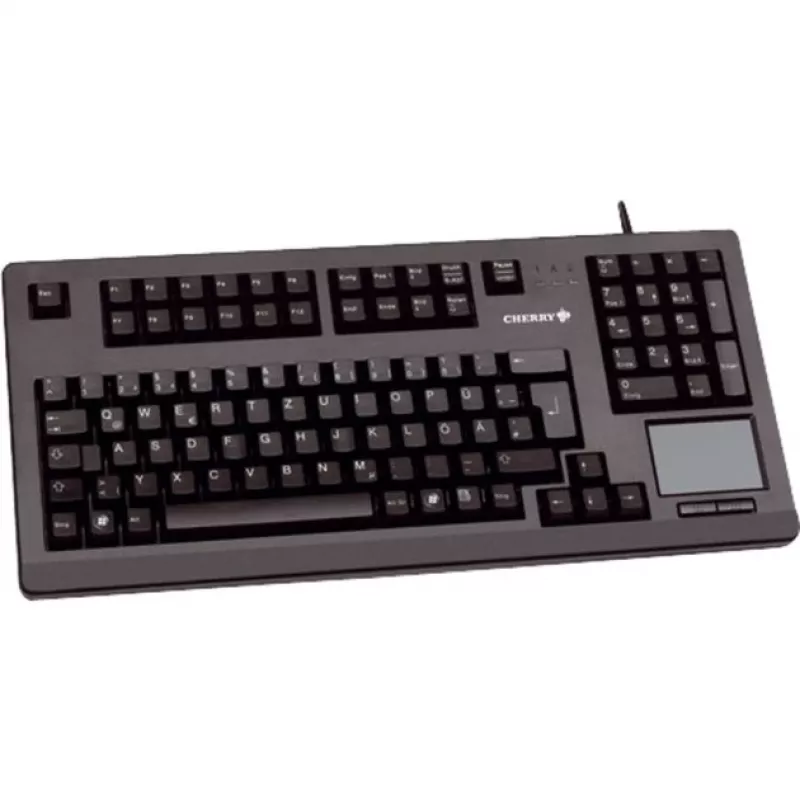 CHERRY MX11900 TouchBoard Compact Mechanical Keyboard with Trackball, USB, US QWERTY, Black