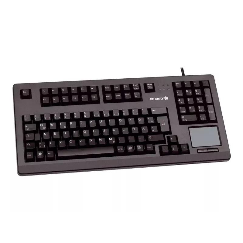 CHERRY MX11900 TouchBoard Compact Mechanical Keyboard with Trackball, USB, US QWERTY, Black