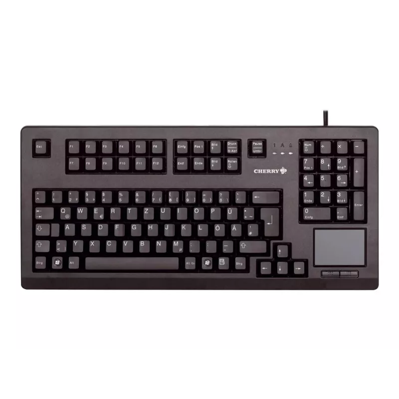 CHERRY MX11900 TouchBoard Compact Mechanical Keyboard with Trackball, USB, US QWERTY, Black