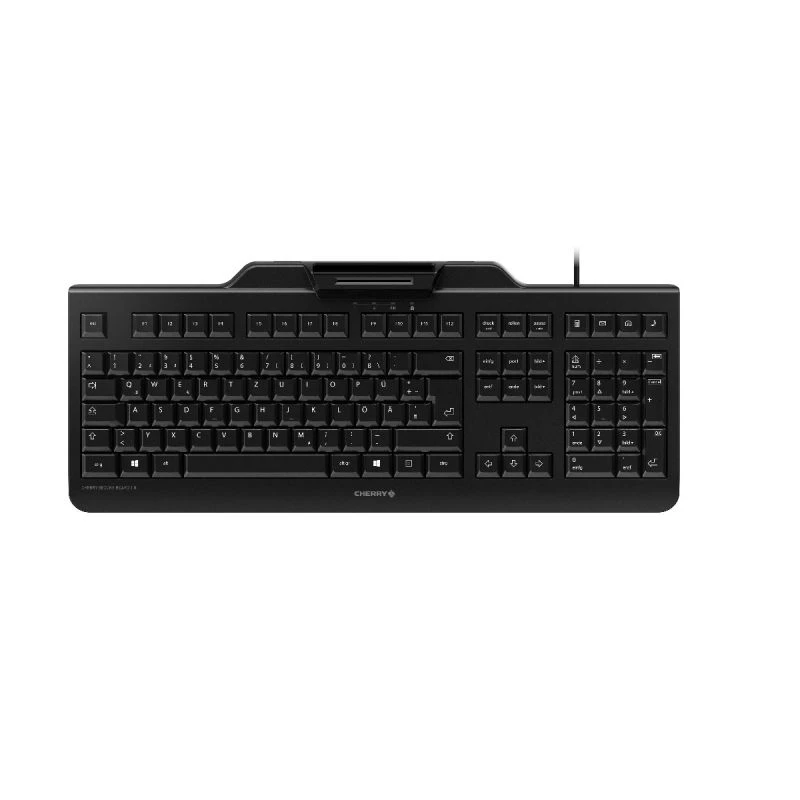Cherry SECURE BOARD 1.0 Wired Keyboard with NFC Reader, UK Layout, Black