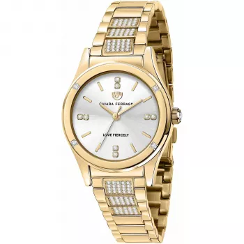 Chiara Ferragni Women's Quartz Analog Watch R1953102506 32 mm Silver Stainless Steel Milanese Mesh