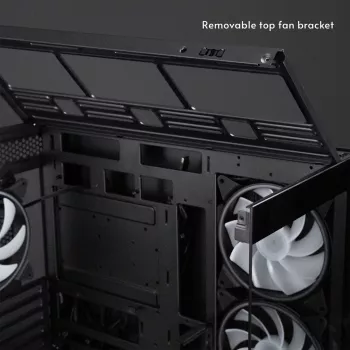 Chieftec Vista Max GX-30B-OP Mid Tower ATX Case with 4x ARGB Fans and Tempered Glass, Black