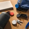 Chipolo POP – Bluetooth Tracker with Replaceable Battery for iOS & Android, 4-Pack - Black, White, Red, Blue