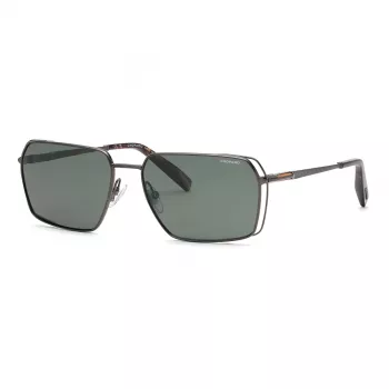 Chopard SCHG90-60568P Men's Pilot Sunglasses - Grey Lens, Gunmetal Frame