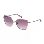 Chopard Women's Cat Eye Sunglasses SCHF76V59A39V Gold-Tone Metal Frame Brown Gradient Lens 59mm