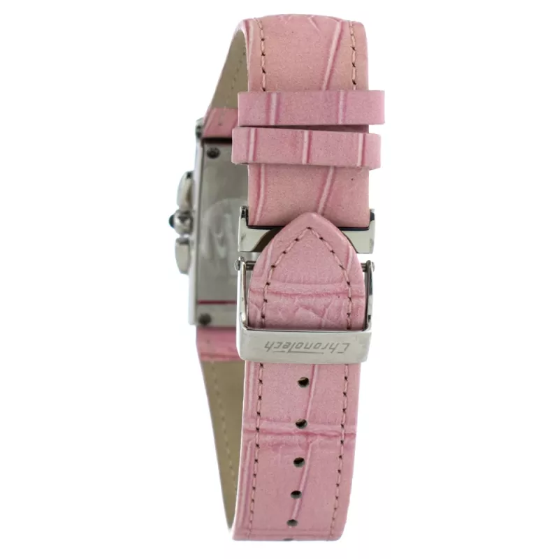 CHRONOTECH CT7018B-02S Women's Analog Quartz Watch 30mm White Leather Strap
