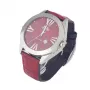 CHRONOTECH MAN CT7636M-02 50mm Quartz Chronograph Watch Black Dial Leather Strap