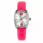 CHRONOTECH Women's Watch RW0005 35mm Analog Quartz Silver Dial Black Leather Strap