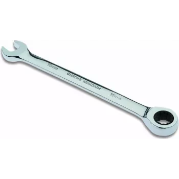 Cimco 112510 Combination Wrench 10 mm Chrome-Plated Chrome-Vanadium Steel 15° Offset