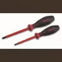 CIMCO 2-Piece VDE Insulated Screwdriver Set with Combination Profile, 1000V AC/1500V DC, 290x80x25 mm 117750