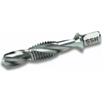Cimco 207374 Twist Drill Bit with Hex Shank, 5 mm, for Non-Ferrous Metals