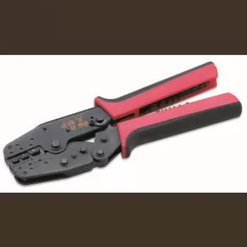 Cimco 5-Piece Crimping Plier Set with Interchangeable Dies for Insulated and Uninsulated Connectors, 0.5-6 mm², Click 'n' Crimp 106002