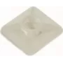 CIMCO Cable Tie Mounting Base 27x27 mm Natural PA66 Adhesive/Screw Mount for Cable Ties up to 9 mm 181384