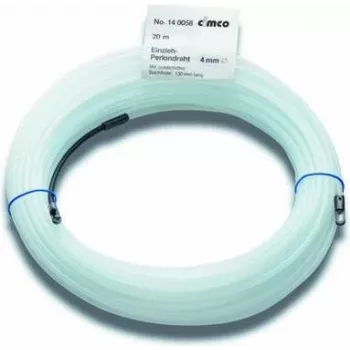 CIMCO Perlon Draw Wire 15m, 3mm, White, with Eyelet 140056