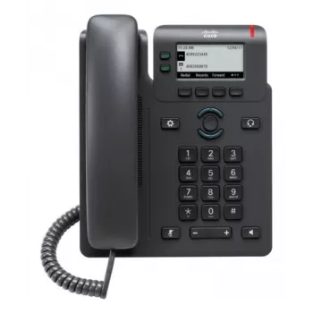 Cisco 6821 IP Phone for MPP Systems (CP-6821-3PCC-K9=) - SIP Desk Phone with 2.8 inch Monochrome LCD, PoE, and Full-Duplex Audio